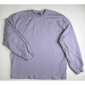 Stone Island Crewneck Sweatshirt Lilac Purple Logo Men's Size L